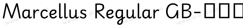Marcellus Regular GB字体转换